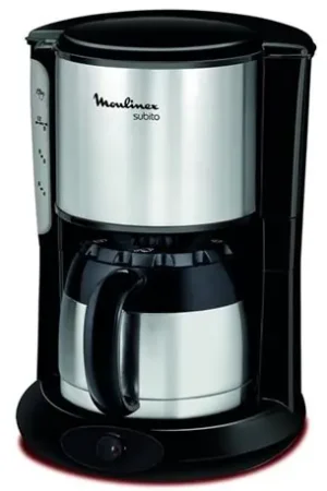 Offre Limitée Cafetière 8/12 tasses Subito FT360811 à filtre noir inox brossé