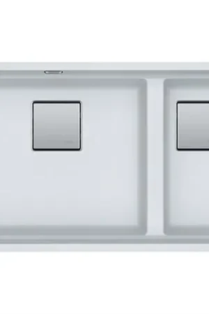 Vente Flash Evier Kubus 2.0 Fragranit KNG 120 Blanc Artic 468152