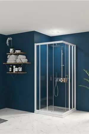Vente Directe Porte de douche Smart Express A/C 90 cm Profilé blanc
