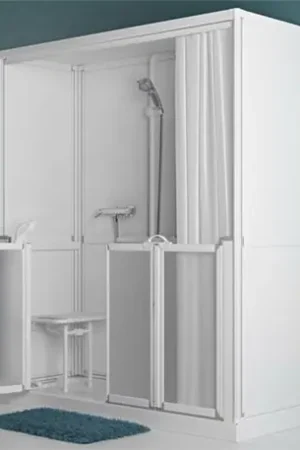Achat Immédiat Cabine de douche Access Option N 180x82 cm receveur Braddan à pompe