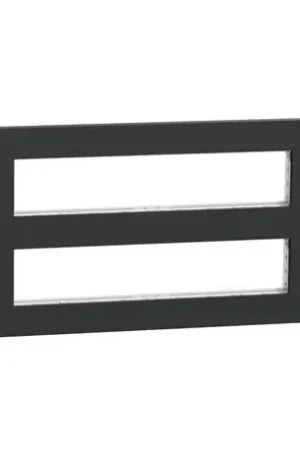 Achat Immédiat Support fixation + plaque finition pour boîte concentration Unica NU021054 Anthracite 2 rangs de 10 modules