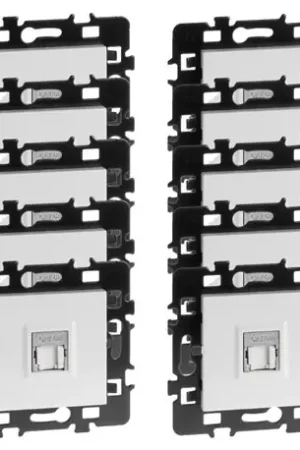 Acheter Direct Lot de 10 prises RJ45 FTP Cat6 Grade1 Blanc