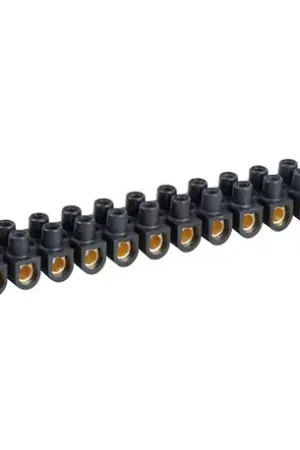 Acheter En Ligne Lot de 10 Barrettes de connexion À plot en laiton noire 10 mm²