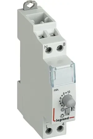 Minuterie modulaire 230V 50Hz et 60Hz sortie 16A 250V 1 module 412602 Prix Bas