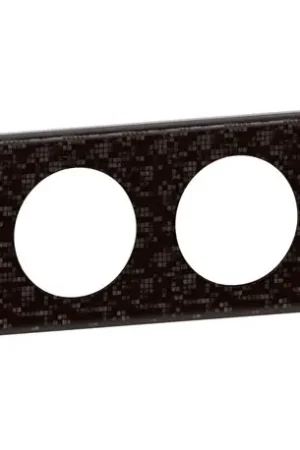 Acheter Direct Plaque de finition Céliane cuir 2 postes cuir pixel 069452