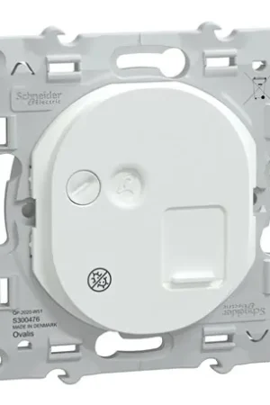 Vente Flash Prise RJ45 cat.6 STP Ovalis S300476 Blanc antibactérien grade 3