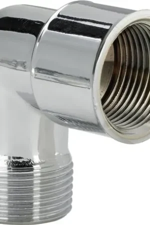 Meilleure Vente Lot de 10 Coudes plomberie 90 chromé mâle-femelle 3/8"x3/8" - Réf : 106645