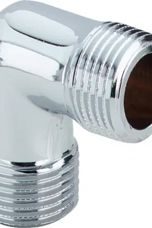 Lot de 10 Coudes plomberie 90 chromé mâle-mâle 3/8" - Réf : 125059 Certifié