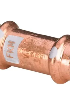 Bon Plan Lot de 5 manchons plomberie cuivre femelle-femelle Profipress S avec SC-Contur Ø28 - Réf : 628970