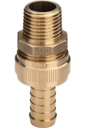 Lot de 10 Raccords union laiton mâle 3/8"x1/2" - Réf : 124878 Prix Promo