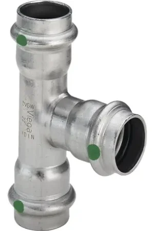 Achetez Aujourd'hui Lot de 5 Tés plomberie Inox Sanpress avec SC-Contur Ø28x28x28 - Réf : 435882