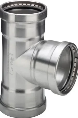 Té plomberie cuivre Sanpress InoxxL avec SC-Contur Ø76,1x64x76,1 - Réf : 593360 Meilleur Choix