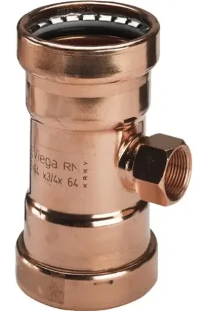 Vente Flash Té plomberie cuivre ProfipressxL avec Sc-Contur Ø64x3/4"x64 - Réf : 577704
