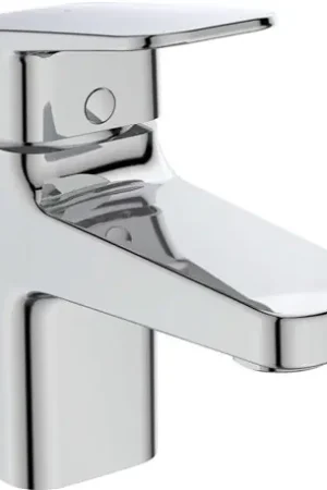 Vente Flash Mitigeur lavabo Piccolo Blue Start Ceraplan sans tirette H 132 mm BD201AA