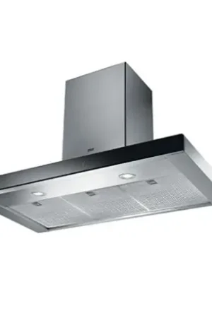 Hotte box Crystal inox/bandeau verre noir 90 cm 055887 Prix Choc