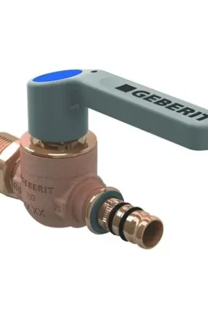 Certifié Robinet à boisseau sphérique Mepla avec filetage mâle et levier de déclenchement Ø 26 - Réf : 603.023.00.2