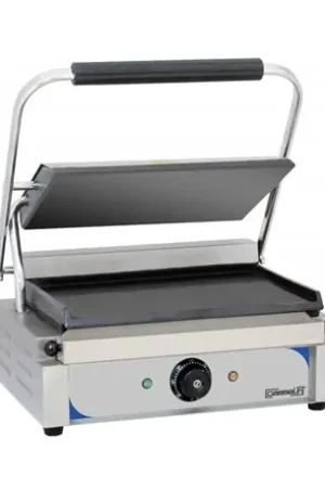 Grill panini plaques lisses CGPLL 2200 Watts inox et noir Nouvelle Collection