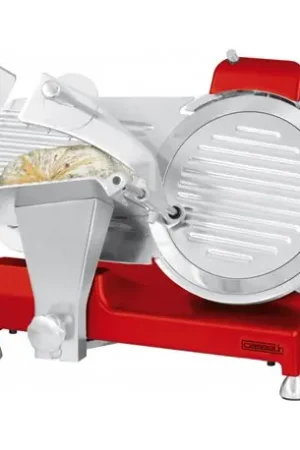 Trancheuse à jambon CTJ250BR 240 Watts rouge Ø250 mm Haute Qualité