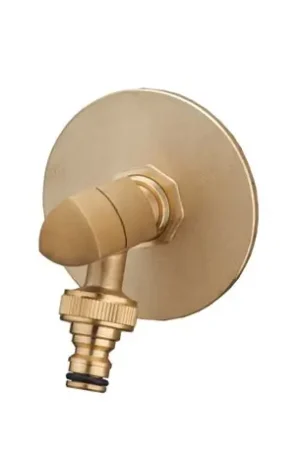 Achat Immédiat Raccord droit R-Fix extérieur confort brut pack avec robinet design Ø mâle 1/2" à visser - Réf : 07724
