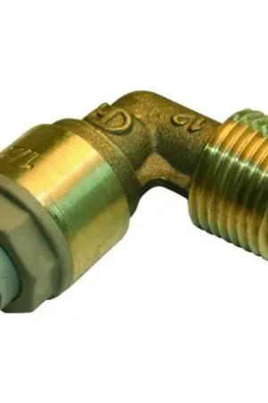 Super Prix Lot de 5 raccords Push Fit coude mâle Ø 12 3/8" - Réf : 19110