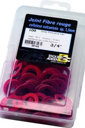 Achat Immédiat Lot de 100 joints fibre rouge en boîte 5/8" - Réf : 28108