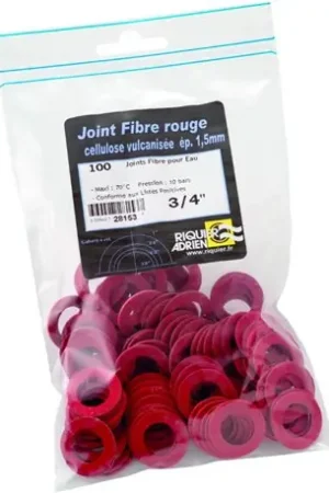 Usine Directe Lot de 1000 joints fibre rouge Ø 1" - Réf : 28134