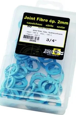 Achat Immédiat Lot de 25 joints fibre bleu en boîte - Réf : 28307