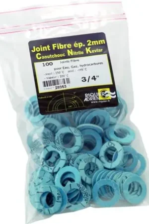Usine Directe Lot de 100 joints fibre bleu en sachet - Réf : 28351