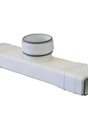 Achat Immédiat Té Rectangulaire circulaire avec joint Ø100 mm 55x110 mm