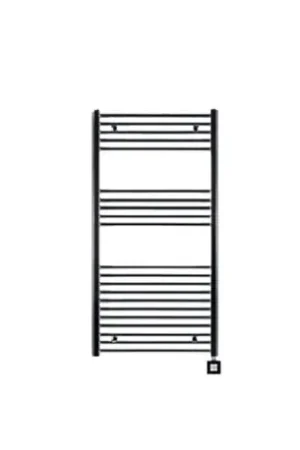Sèche serviette électrique HRZ 60/120 Noir 600 Watts Vertical Quantité Limitée