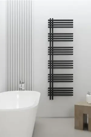 Sèche serviette électrique HRDZ 50/120 Noir 560 Watts Vertical Satisfait Ou Remboursé