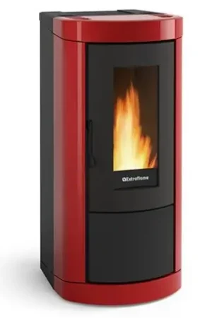 Poêle à granulés Mietta Evo MIETTAEVOBORDEAUX 8 kWatts Rouge Nouvelle Collection