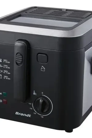 Friteuse 0,9 kg FRI25X2 1600 Watts noir Commander Maintenant
