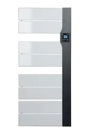 Vente Flash Sèche serviette électrique Balica 650 Watts, Blanc et Anthracite