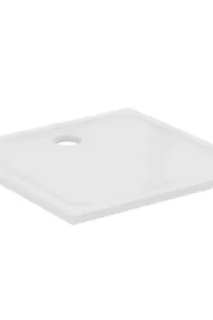 Achat Immédiat Receveur de douche carré en grès fin 80 x 80 cm Okyris+ blanc à encastrer ou à poser P020201