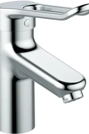 Commander Vite Mitigeur lavabo Okyris Pro poignée ajourée, sans tirette ni vidage, hauteur sous aérateur 66 mm D2464AA