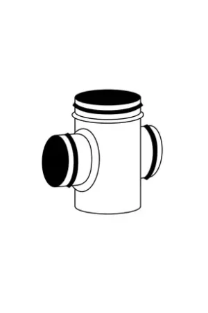 Achat Immédiat Collecteur d'étage 2 piquages en ligne galva standard Ø200/125 mm