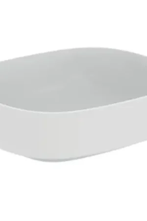 Acheter En Ligne Vasque Linda-X 45x38 cm Soie blanche, sans trou robinetterie, sans trop plein T4400V1