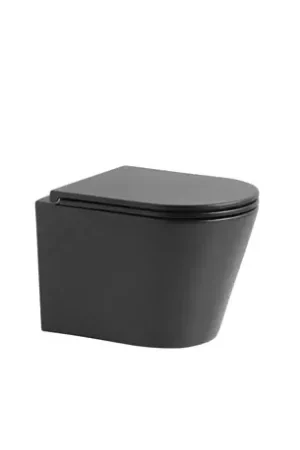 WC supendu Antequera noir mat 485x355x320 mm Achat Immédiat