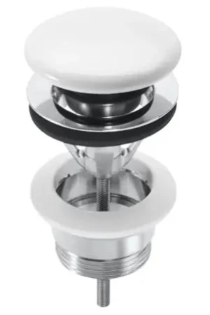 Vidage Aqua clic-clac universel clapet ø65 mm en céramique blanc brillant Promotion Saisonnière