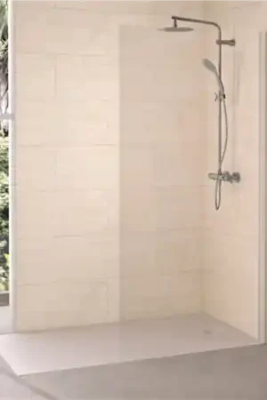Vente Flash Paroi de douche Solo 6+ transparent 80 cm H.200 cm profilé profilé blanc grainé