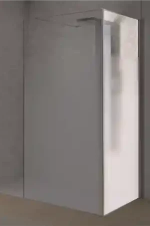 Acheter En Ligne Renvoi d'angle Solo Design 80 cm inox brossé verre cosmos XL à droite