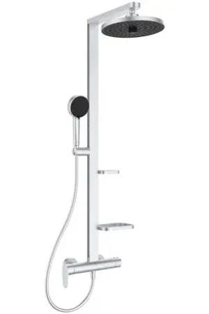 Authentique Colonne de douche Ceraflow Alu+ mitigeur mécanique argent brossé BD584SI