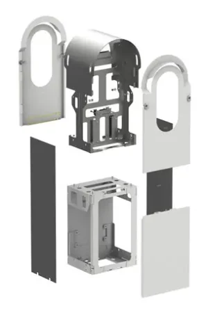 Vente Flash Boîtier EVlink Pro AC Kit metallique pour borne sur pied 2 points de charge EVA1RFKS2