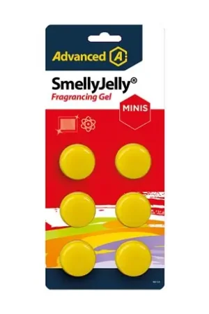 Gel parfumé Mini SmellyJelly Citron pour climatisation et ventilation - 6 pastilles Populaire