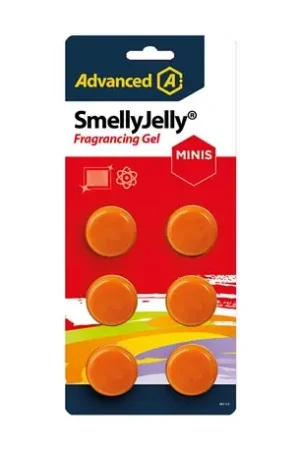 Gel parfumé Mini SmellyJelly Orange pour climatisation et ventilation - 6 pastilles Usine Directe