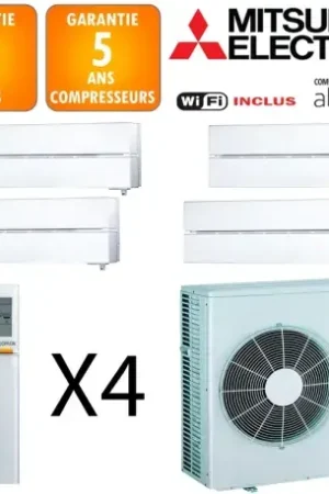 Acheter En Ligne Mitsubishi Quadri-split MXZ-4F72VF + 3 X MSZ-LN18VGV + MSZ-LN25VGV