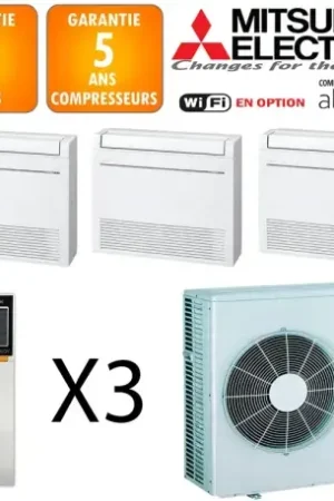 Vente Flash Mitsubishi Tri-split MXZ-4F83VF + 2 X MFZ-KT25VG + MFZ-KT35VG