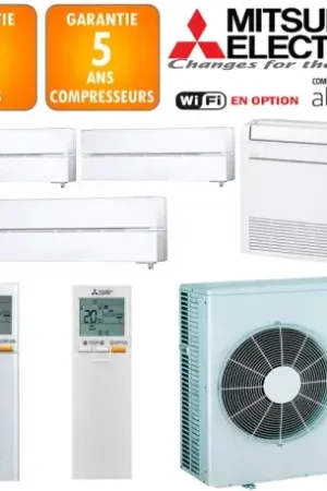 Achat Immédiat Mitsubishi Quadri-split MXZ-4F83VF + 3 X MSZ-LN18VGV + MFZ-KT35VG