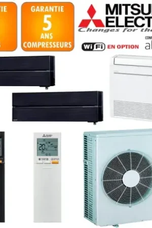 Achat Immédiat Mitsubishi Tri-split MXZ-4F83VF + MSZ-LN18VGB + MFZ-KT25VG + MSZ-LN35VGB